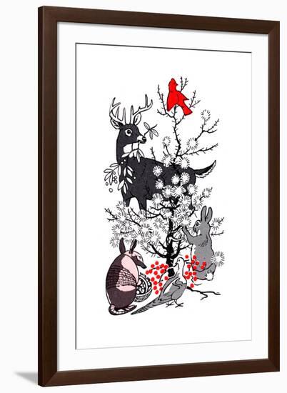The Thornbush Christmas Tree - Jack & Jill-null-Framed Giclee Print