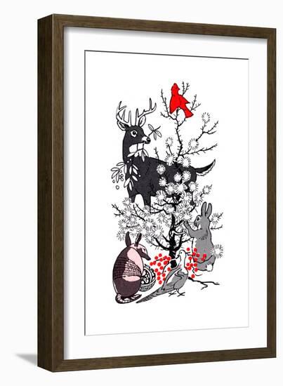 The Thornbush Christmas Tree - Jack & Jill-null-Framed Giclee Print