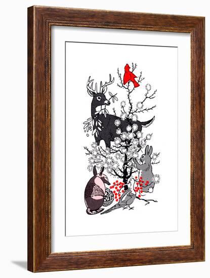 The Thornbush Christmas Tree - Jack & Jill-null-Framed Giclee Print