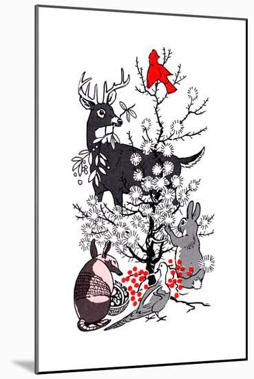 The Thornbush Christmas Tree - Jack & Jill-null-Mounted Giclee Print