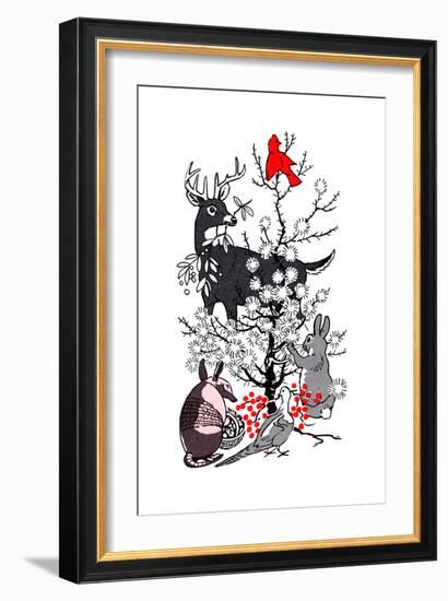 The Thornbush Christmas Tree - Jack & Jill-null-Framed Giclee Print