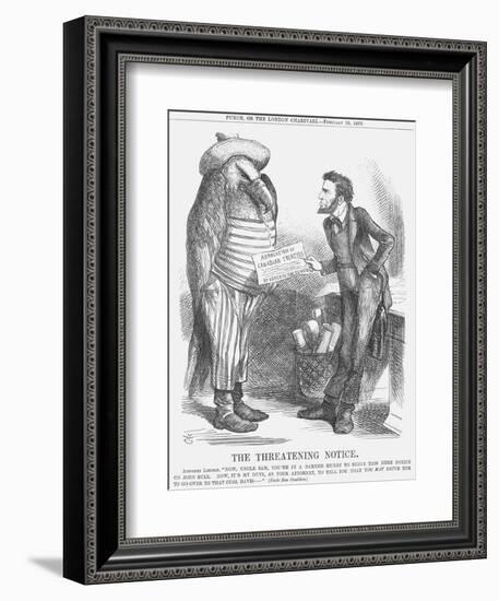 The Threatening Note, 1865-John Tenniel-Framed Giclee Print