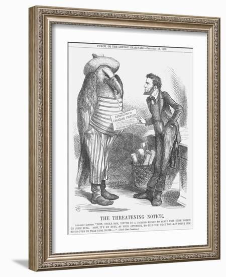 The Threatening Note, 1865-John Tenniel-Framed Giclee Print