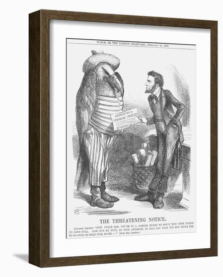 The Threatening Note, 1865-John Tenniel-Framed Giclee Print