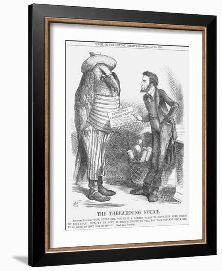 The Threatening Note, 1865-John Tenniel-Framed Giclee Print