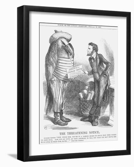 The Threatening Note, 1865-John Tenniel-Framed Giclee Print