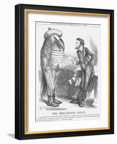 The Threatening Note, 1865-John Tenniel-Framed Giclee Print