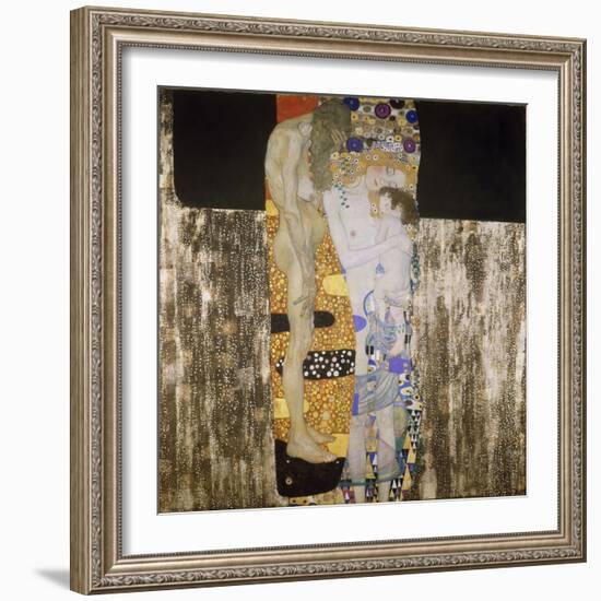 The Three Ages, 1905-Gustav Klimt-Framed Giclee Print