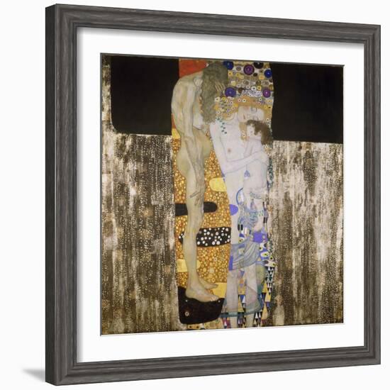 The Three Ages, 1905-Gustav Klimt-Framed Giclee Print