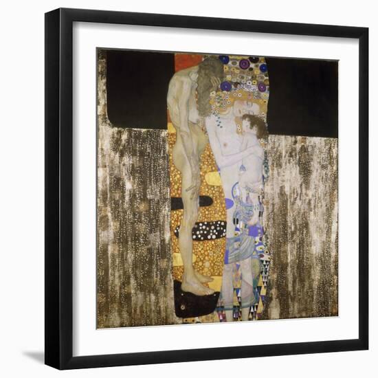 The Three Ages, 1905-Gustav Klimt-Framed Giclee Print