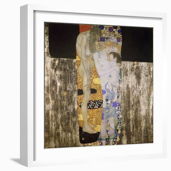 The Three Ages, 1905-Gustav Klimt-Framed Giclee Print