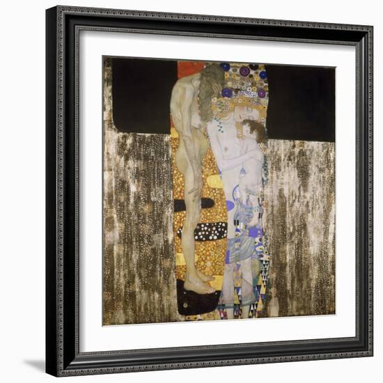 The Three Ages, 1905-Gustav Klimt-Framed Giclee Print