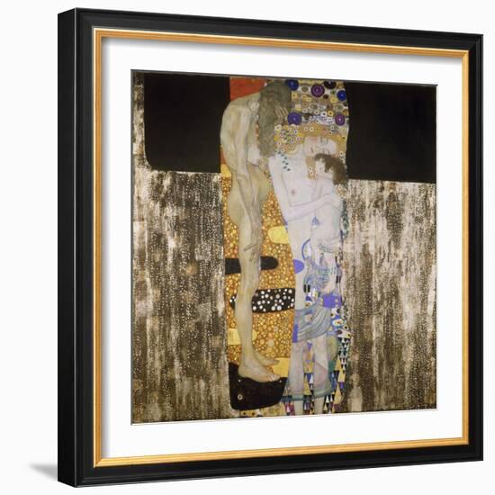 The Three Ages, 1905-Gustav Klimt-Framed Giclee Print