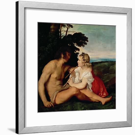 The Three Ages (Detail)-Titian (Tiziano Vecelli)-Framed Giclee Print