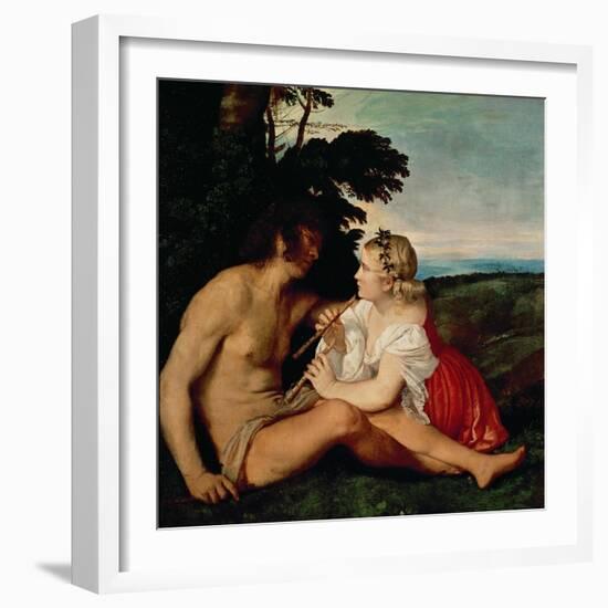The Three Ages (Detail)-Titian (Tiziano Vecelli)-Framed Giclee Print