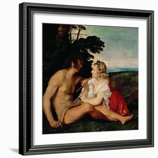 The Three Ages (Detail)-Titian (Tiziano Vecelli)-Framed Giclee Print