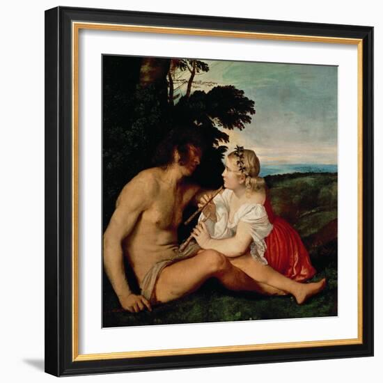 The Three Ages (Detail)-Titian (Tiziano Vecelli)-Framed Giclee Print