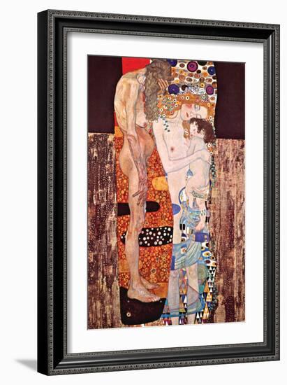 The Three Ages of a Woman-Gustav Klimt-Framed Art Print