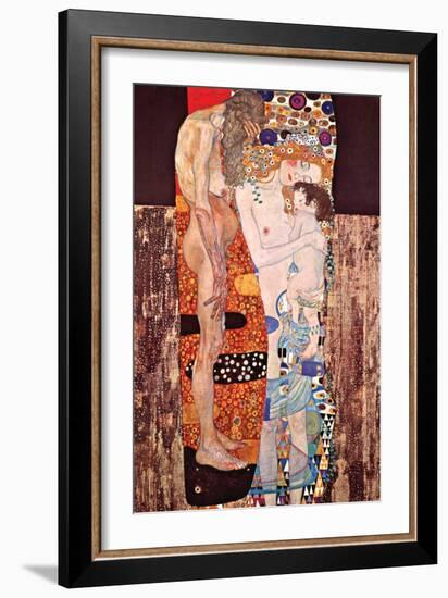 The Three Ages of a Woman-Gustav Klimt-Framed Art Print