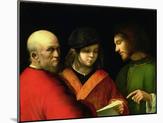 The Three Ages of Man, circa 1500-01-Giorgione-Mounted Giclee Print