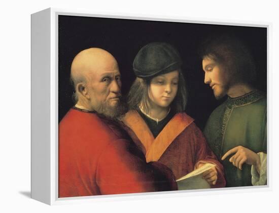 The Three Ages of Man (Reading a Son), C. 1501-Giorgione-Framed Premier Image Canvas