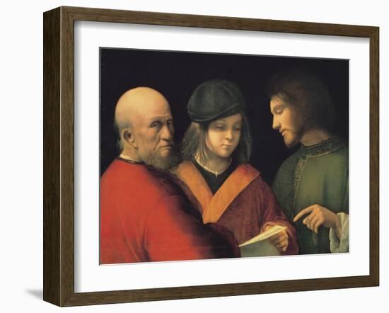 The Three Ages of Man (Reading a Son), C. 1501-Giorgione-Framed Giclee Print