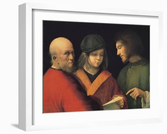 The Three Ages of Man (Reading a Son), C. 1501-Giorgione-Framed Giclee Print