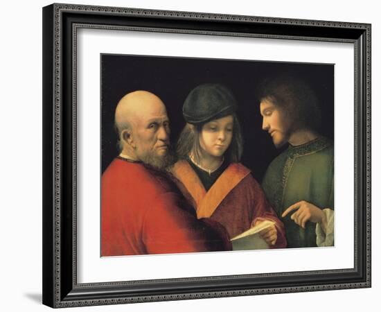 The Three Ages of Man (Reading a Son), C. 1501-Giorgione-Framed Giclee Print