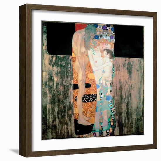 The Three Ages of the Woman Painting by Gustav Klimt (1862-1918) 1905 Dim. 180X180 Cm Rome, Galleri-Gustav Klimt-Framed Giclee Print