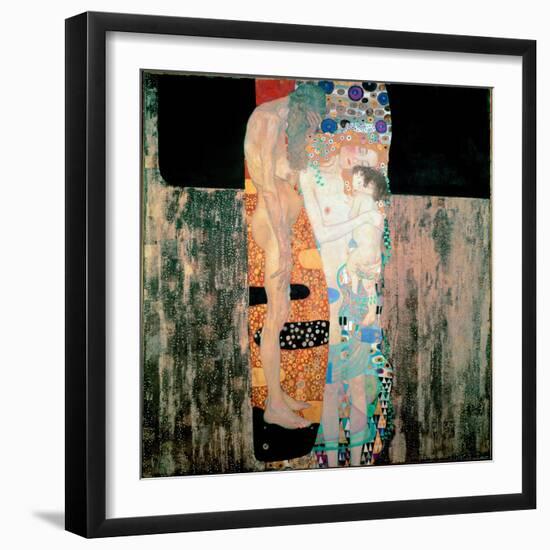 The Three Ages of the Woman Painting by Gustav Klimt (1862-1918) 1905 Dim. 180X180 Cm Rome, Galleri-Gustav Klimt-Framed Giclee Print