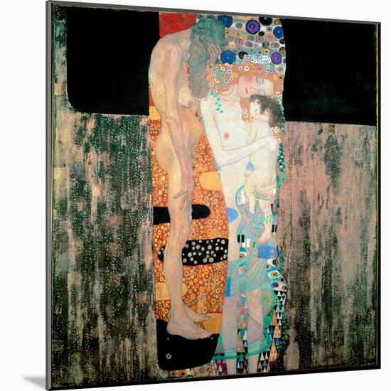 The Three Ages of the Woman Painting by Gustav Klimt (1862-1918) 1905 Dim. 180X180 Cm Rome, Galleri-Gustav Klimt-Mounted Giclee Print