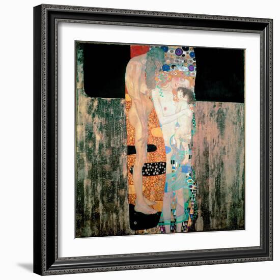 The Three Ages of the Woman Painting by Gustav Klimt (1862-1918) 1905 Dim. 180X180 Cm Rome, Galleri-Gustav Klimt-Framed Giclee Print