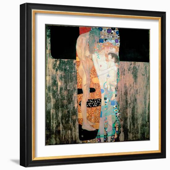 The Three Ages of the Woman Painting by Gustav Klimt (1862-1918) 1905 Dim. 180X180 Cm Rome, Galleri-Gustav Klimt-Framed Giclee Print