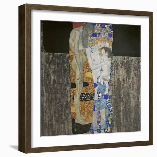 The Three Ages of Woman, 1905-Gustav Klimt-Framed Giclee Print