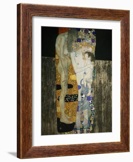 The Three Ages of Woman, 1905-Gustav Klimt-Framed Giclee Print