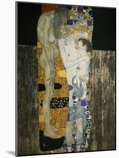 The Three Ages of Woman, 1905-Gustav Klimt-Mounted Giclee Print