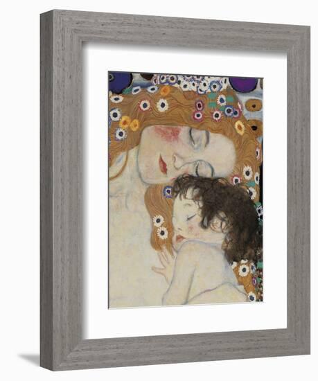 The Three Ages of Woman Detail-Gustav Klimt-Framed Art Print