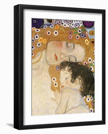 The Three Ages of Woman Detail-Gustav Klimt-Framed Art Print