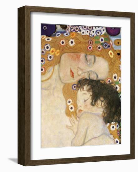 The Three Ages of Woman Detail-Gustav Klimt-Framed Art Print