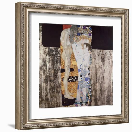 The Three Ages of Woman-Gustav Klimt-Framed Art Print