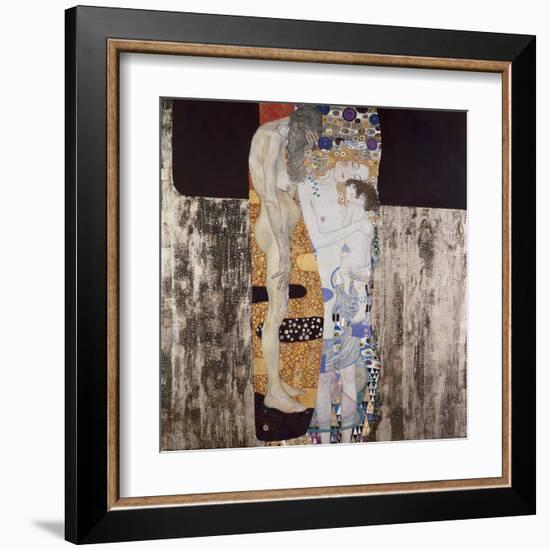 The Three Ages of Woman-Gustav Klimt-Framed Art Print