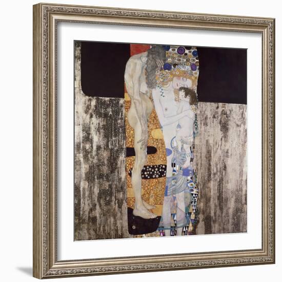 The Three Ages of Woman-Gustav Klimt-Framed Art Print