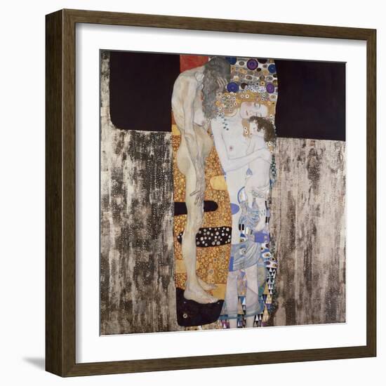 The Three Ages of Woman-Gustav Klimt-Framed Art Print