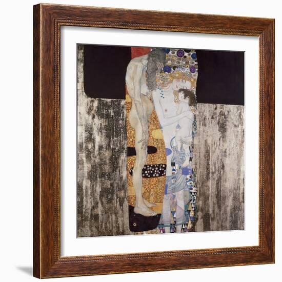 The Three Ages of Woman-Gustav Klimt-Framed Art Print