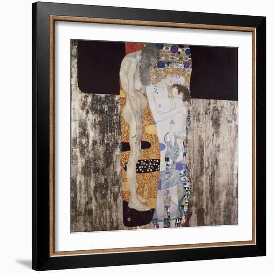 The Three Ages of Woman-Gustav Klimt-Framed Art Print
