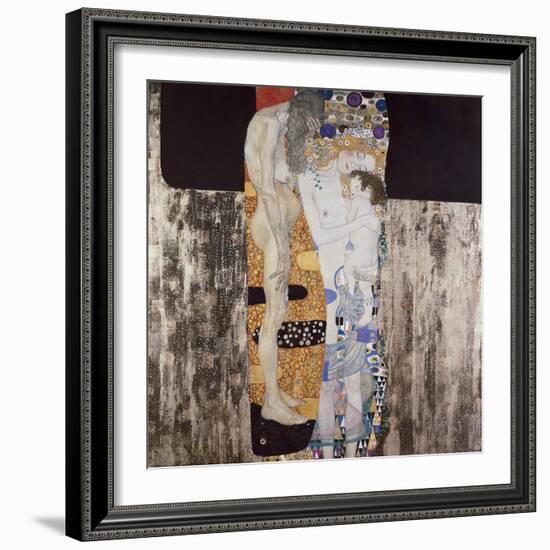 The Three Ages of Woman-Gustav Klimt-Framed Art Print