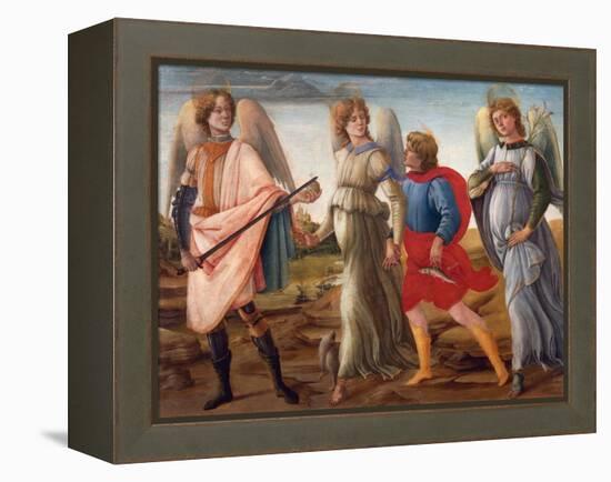 The Three Archangels and Tobias-Filippino Lippi-Framed Premier Image Canvas