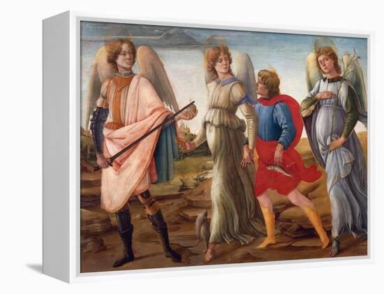 The Three Archangels and Tobias-Filippino Lippi-Framed Premier Image Canvas
