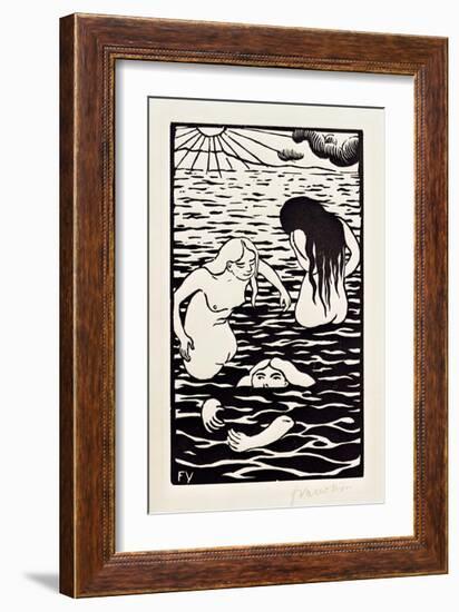 The Three Bathers-Félix Vallotton-Framed Giclee Print