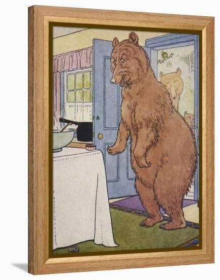 The Three Bears-Leonard Leslie Brooke-Framed Premier Image Canvas